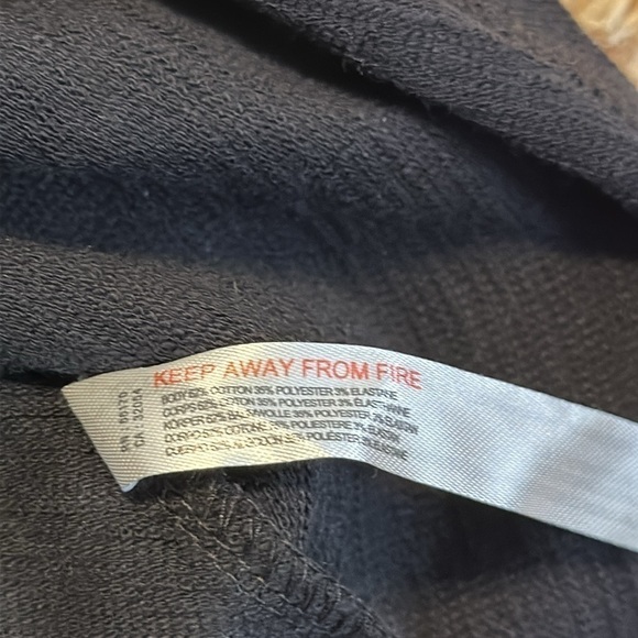 Free People Beach Black Drape Front Coverup Dress Size Small - Picture 6 of 10